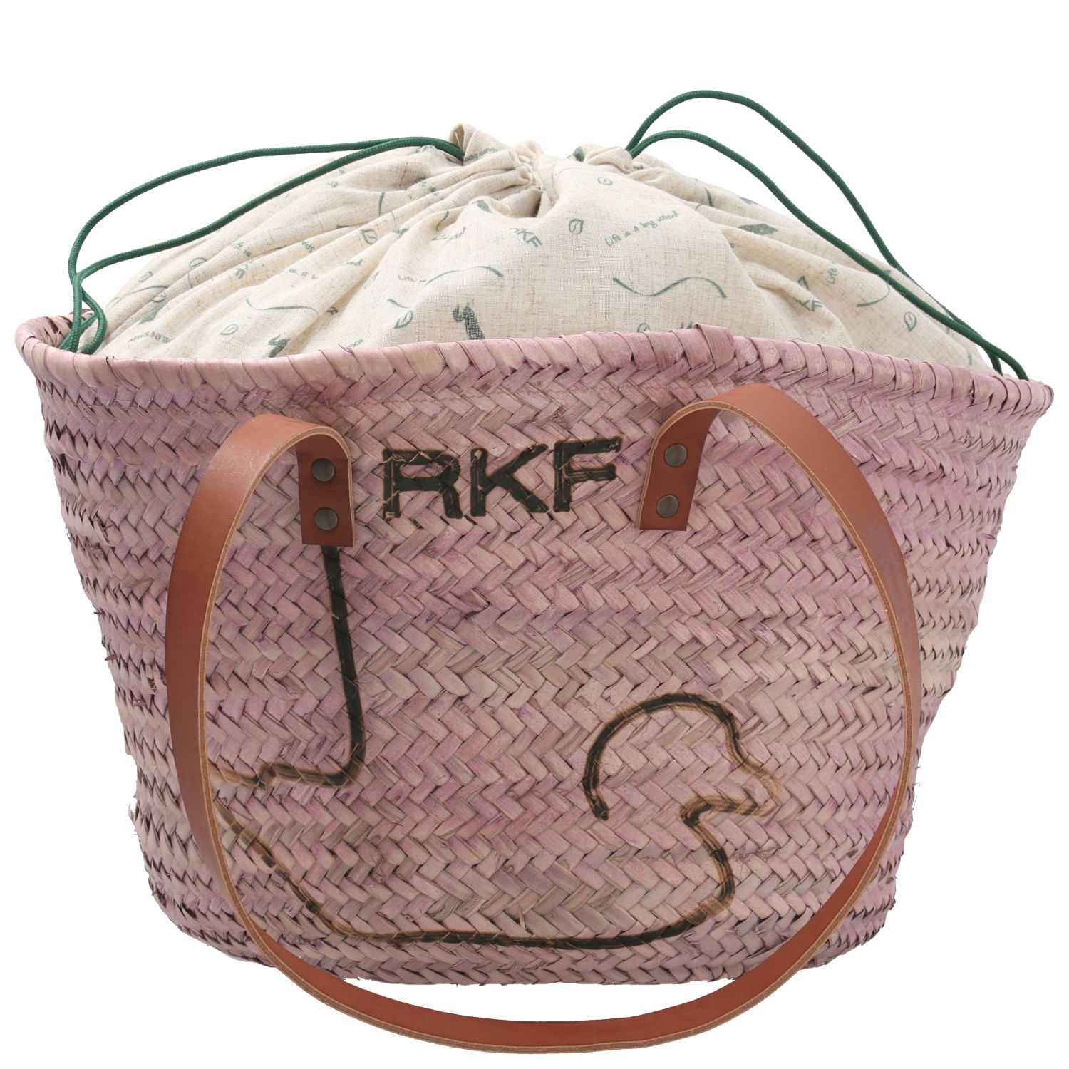 Cartera Rafia Mujer Rkf Malaga Rosado Rockford