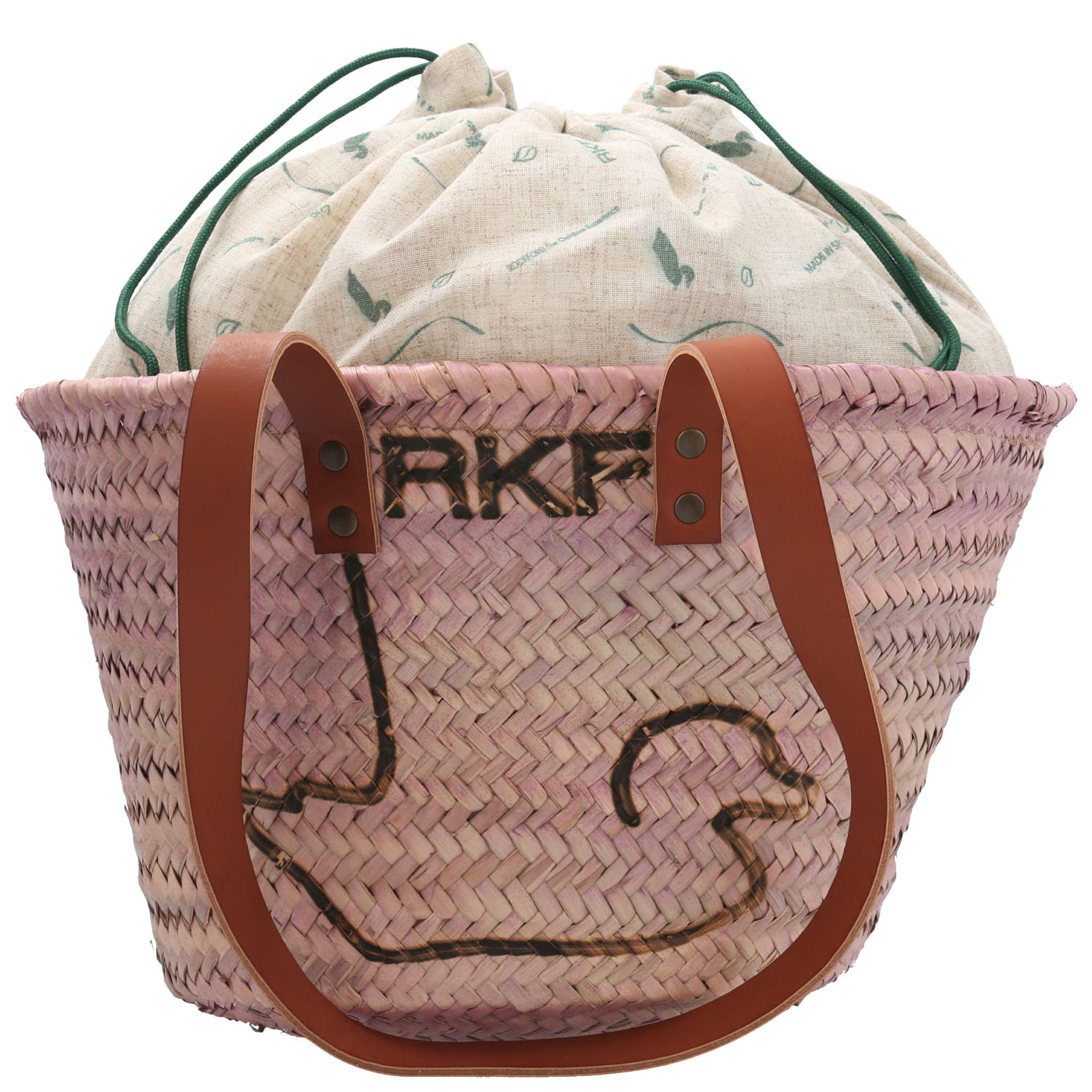 Cartera Rafia Mujer Rkf Valencia Rosado Rockford