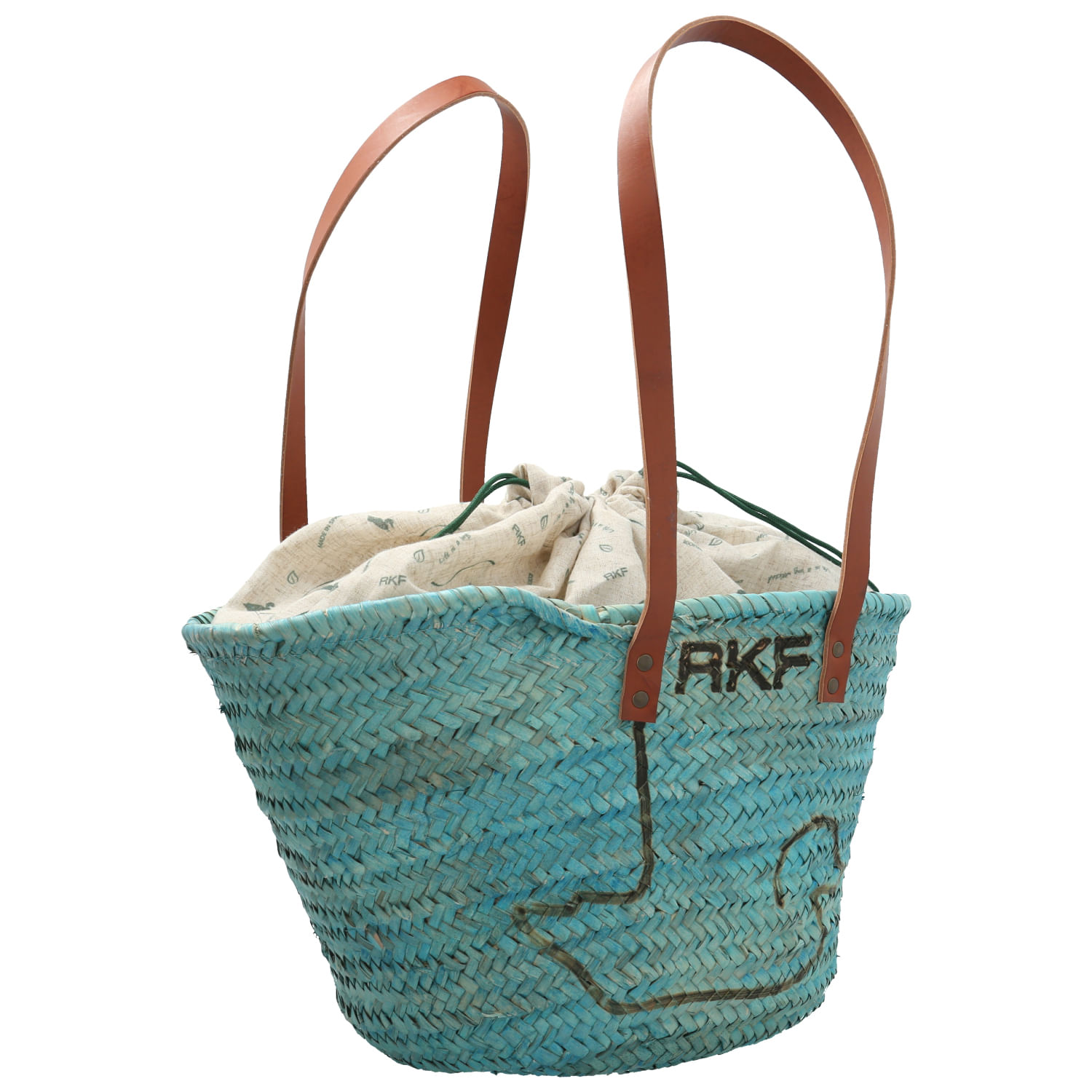 Cartera Rafia Mujer Rkf Malaga Azul Rockford