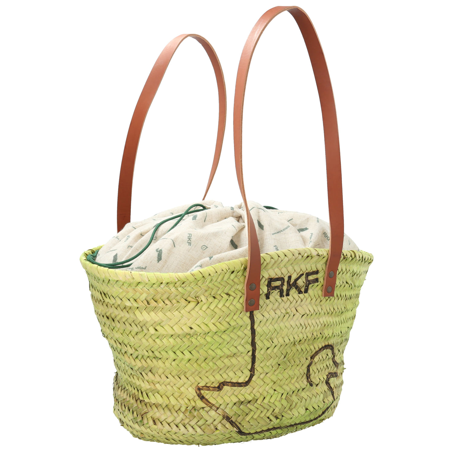 Cartera Rafia Mujer Rkf Malaga Verde Rockford