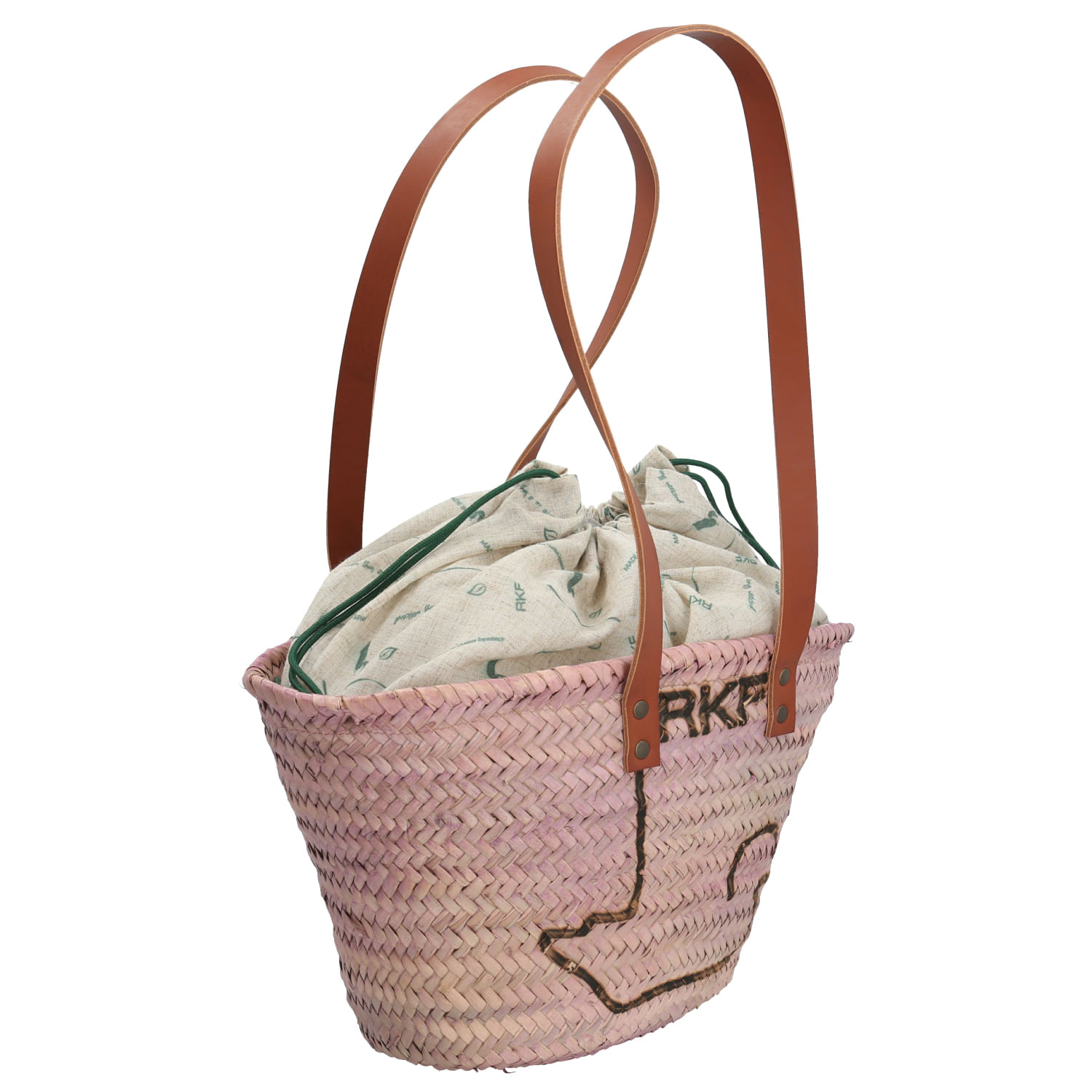 Cartera Rafia Mujer Rkf Valencia Rosado Rockford