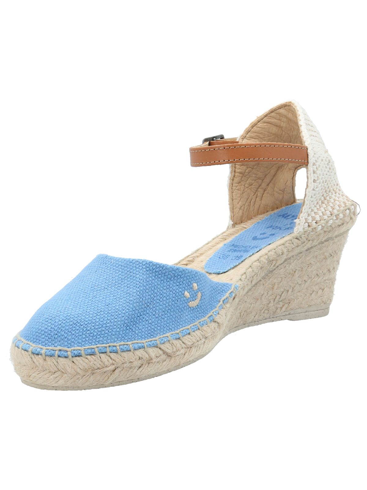 Alpargata Lino Mujer Albir Celeste Rockford