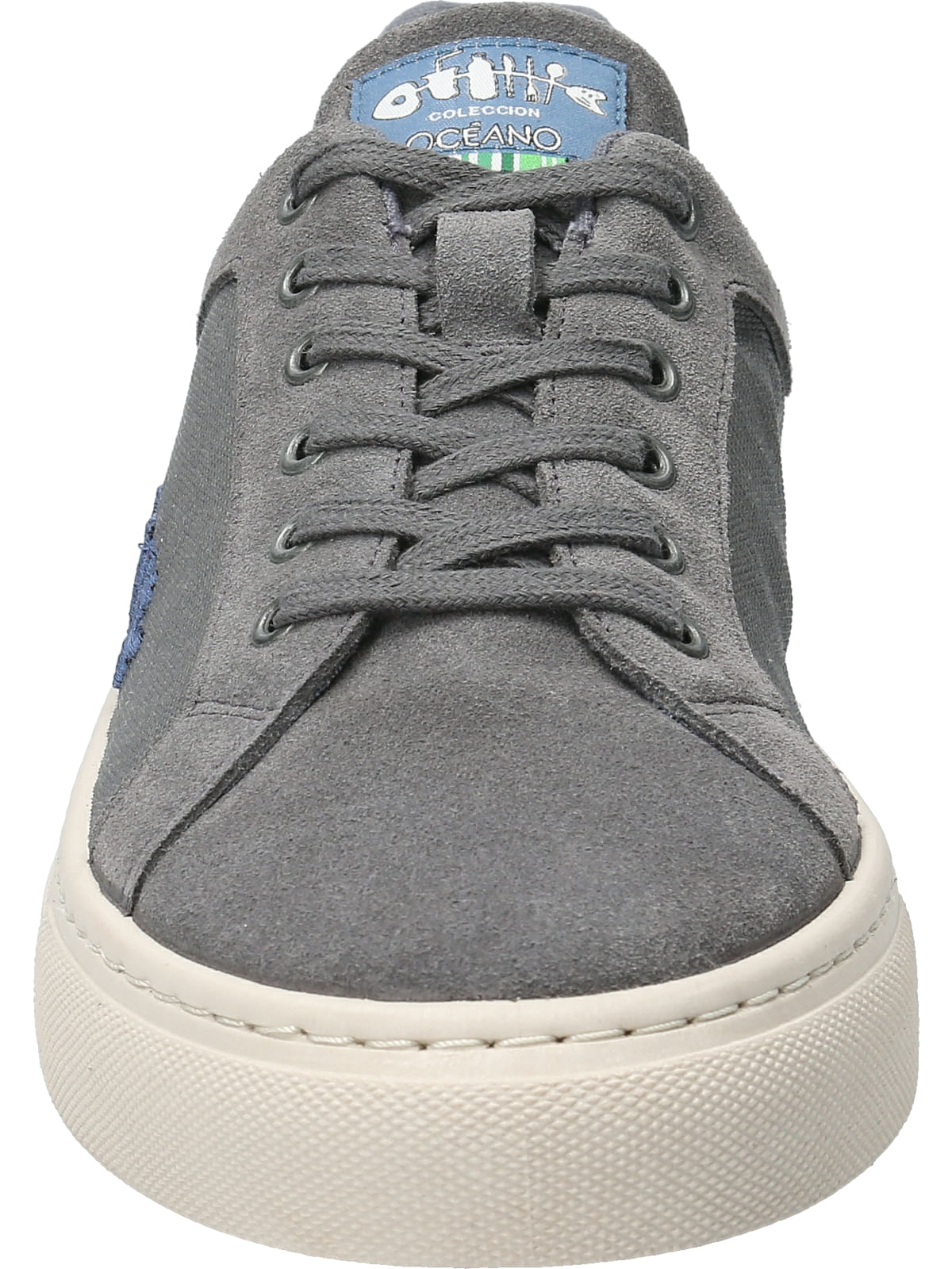 Zapatilla Cuero Hombre Tifon Gris Rockford