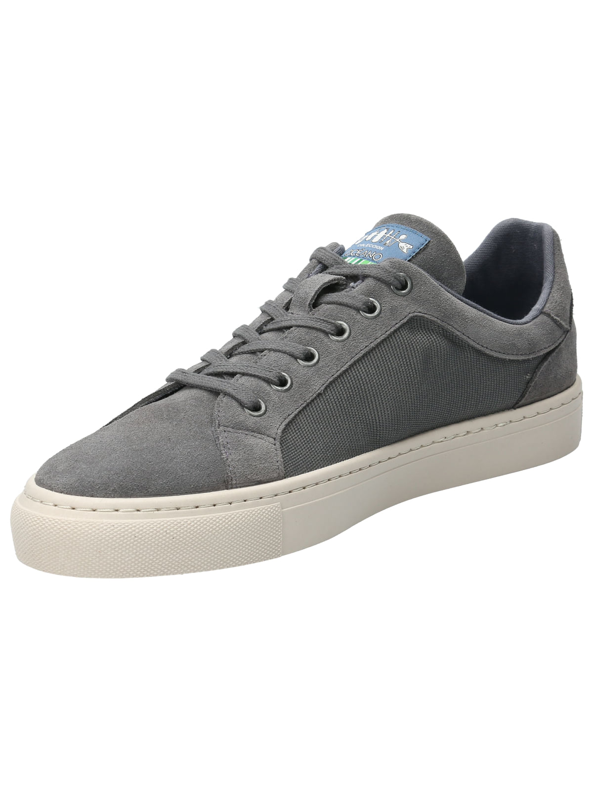 Zapatilla Cuero Hombre Tifon Gris Rockford