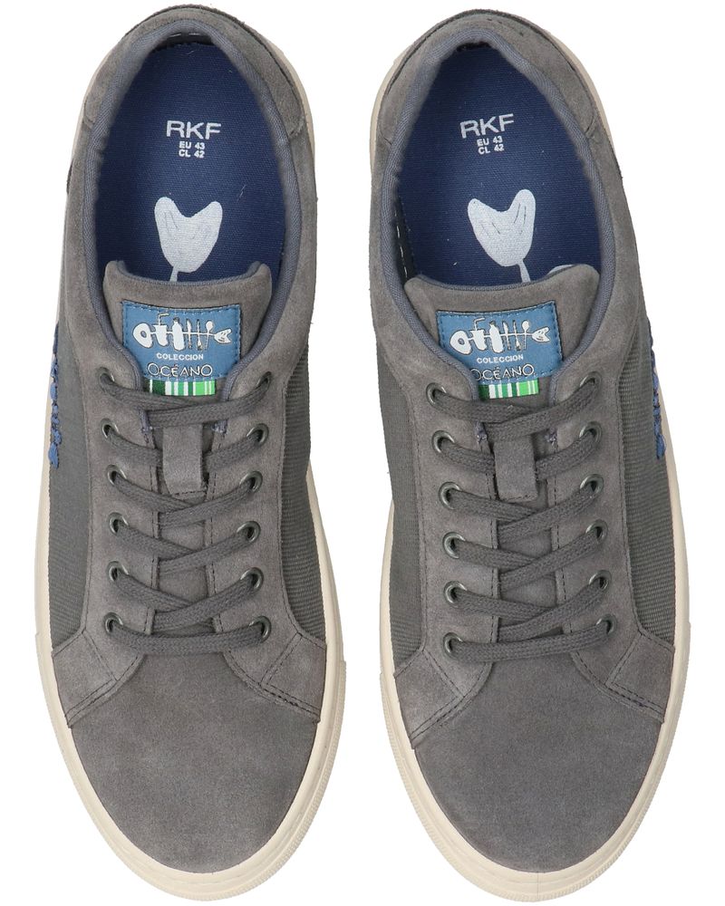 Zapatilla Cuero Hombre Tifon Gris Rockford