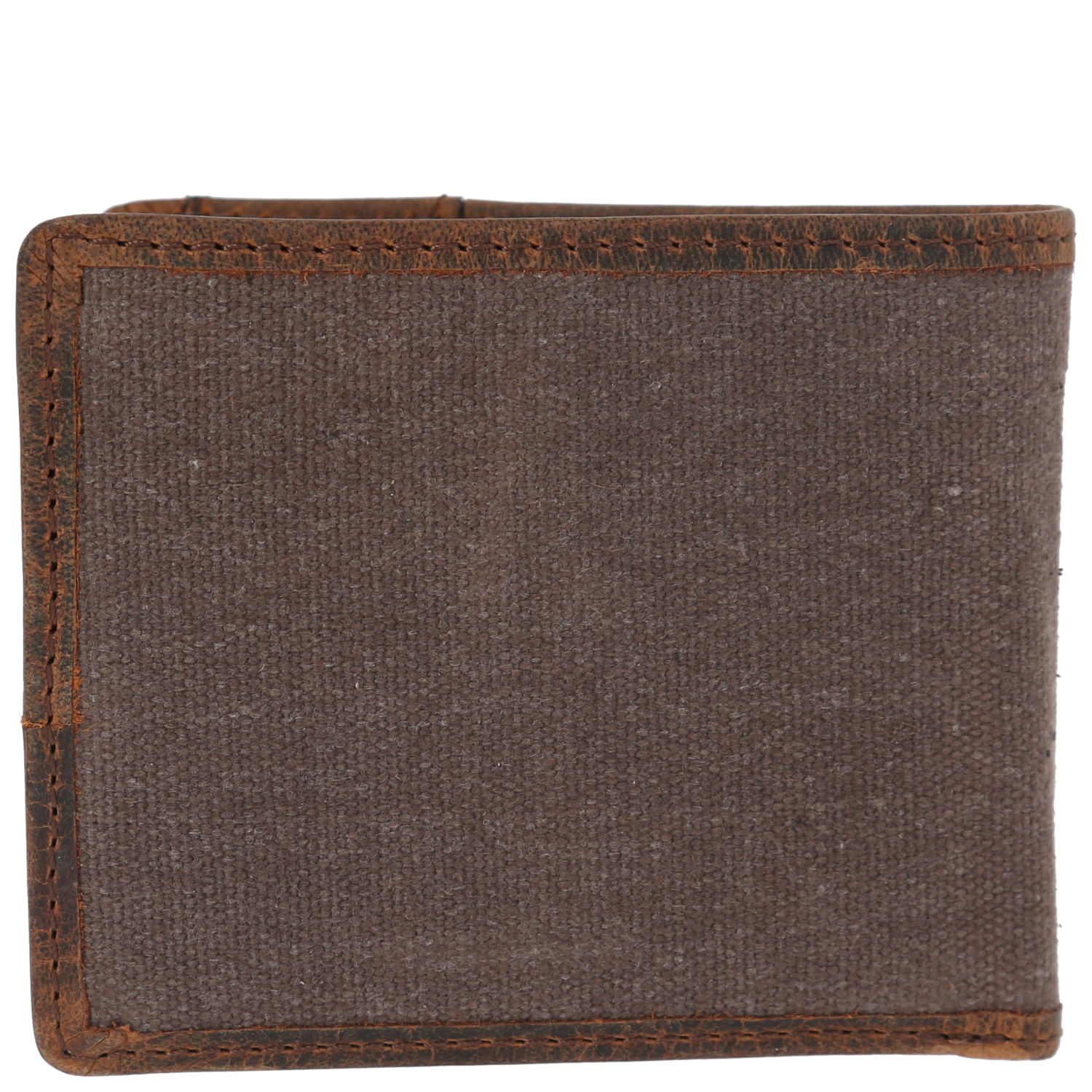 Billetera Canvas/Cuero Hombre WX Jasper Ventana Café Rockford