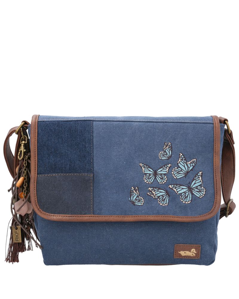 Cartera-Textil-Mujer-Butterfly-Cross-Azul-Rockford