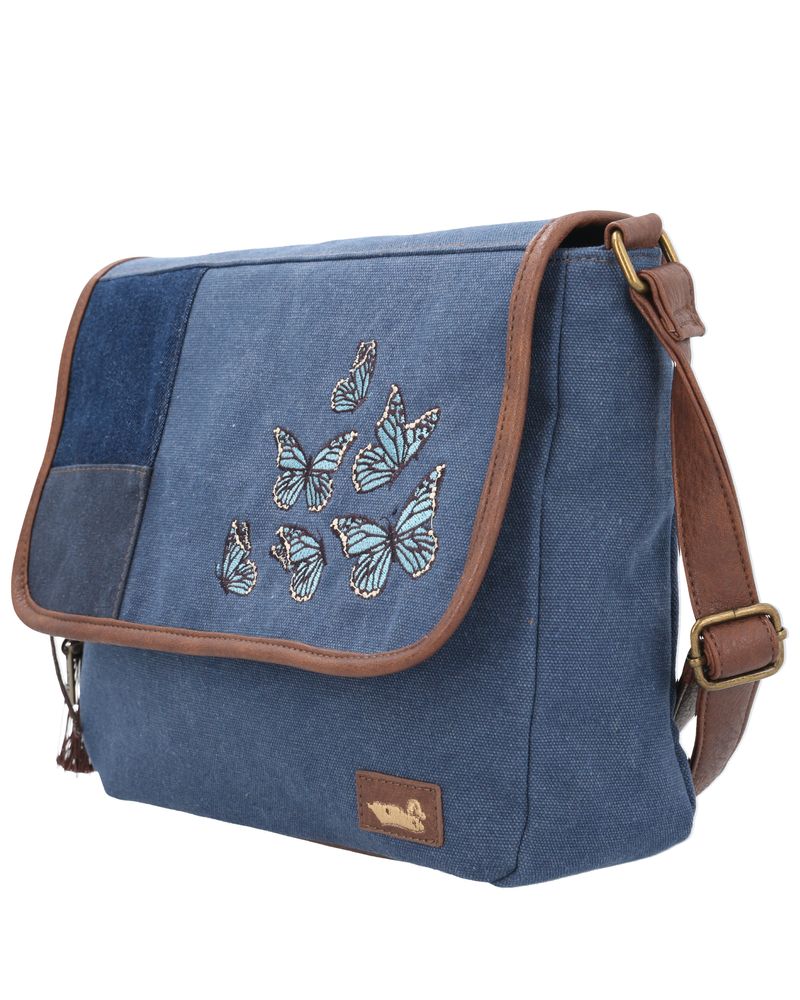 Cartera-Textil-Mujer-Butterfly-Cross-Azul-Rockford