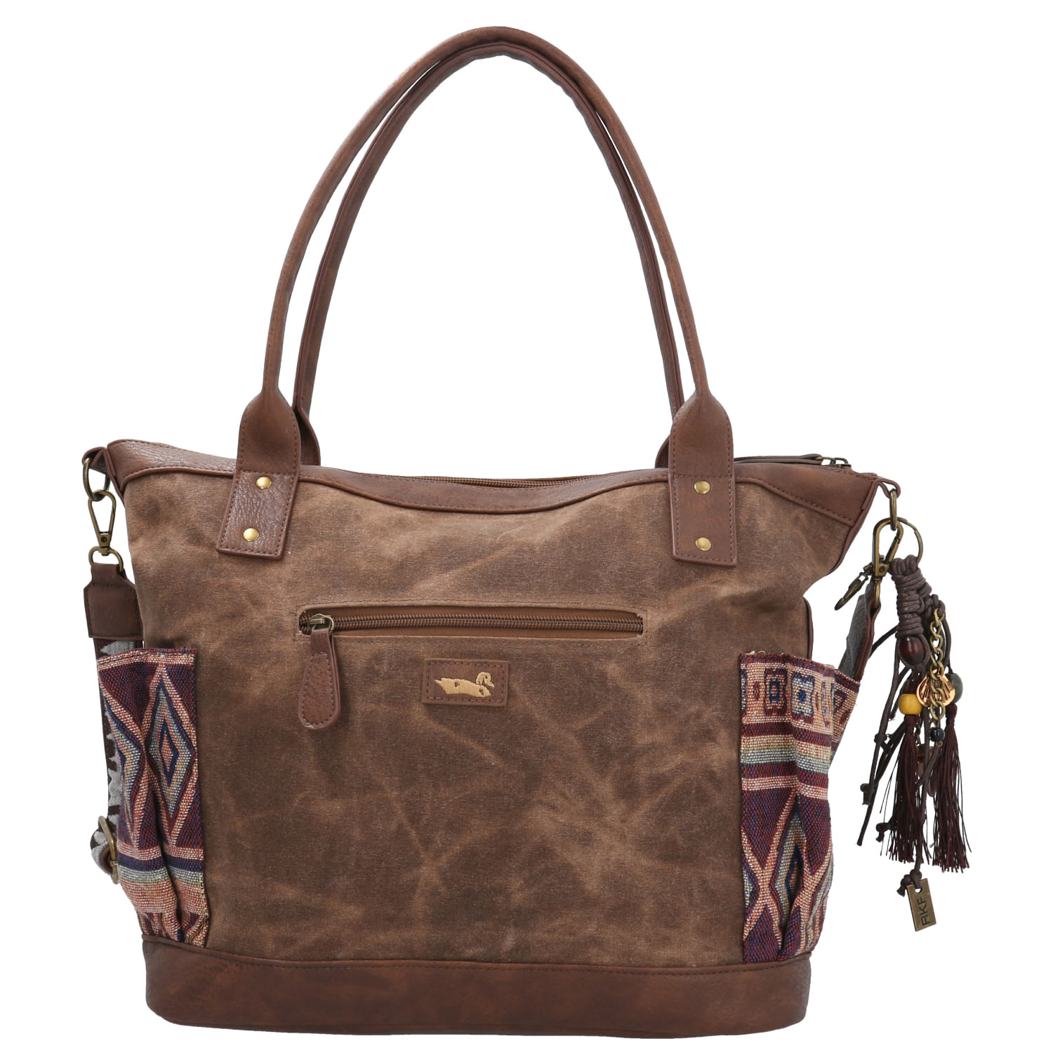 Cartera Textil Mujer Lorenza Tote Café Rockford