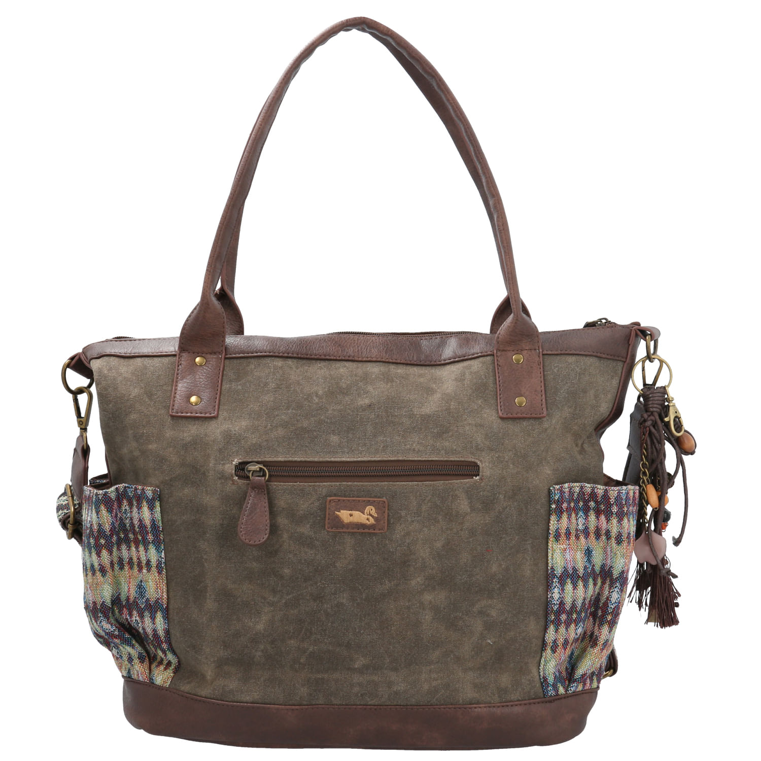 Cartera Textil Mujer Lorenza Tote Café Rockford