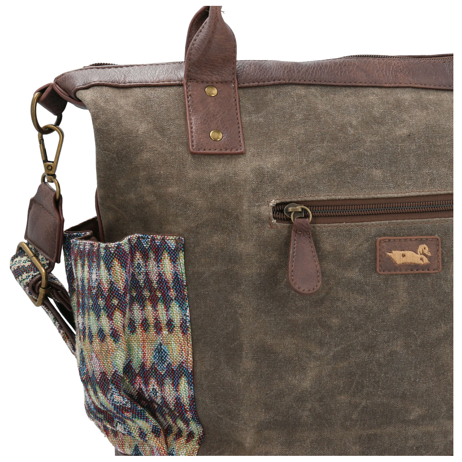 Cartera Textil Mujer Lorenza Tote Café Rockford