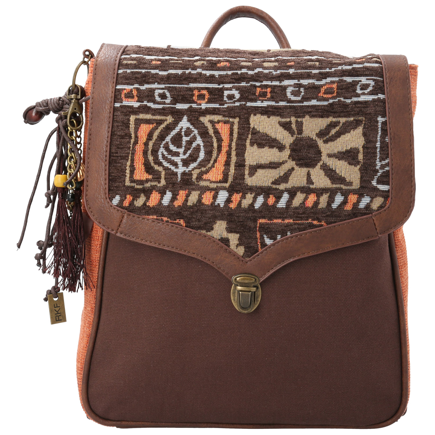 Mochila Textil Mujer Alesia BackBag Café Rockford