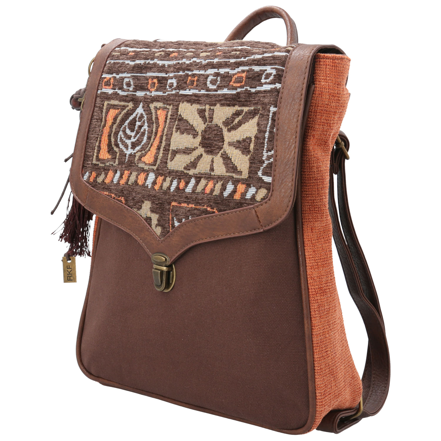 Mochila Textil Mujer Alesia BackBag Café Rockford