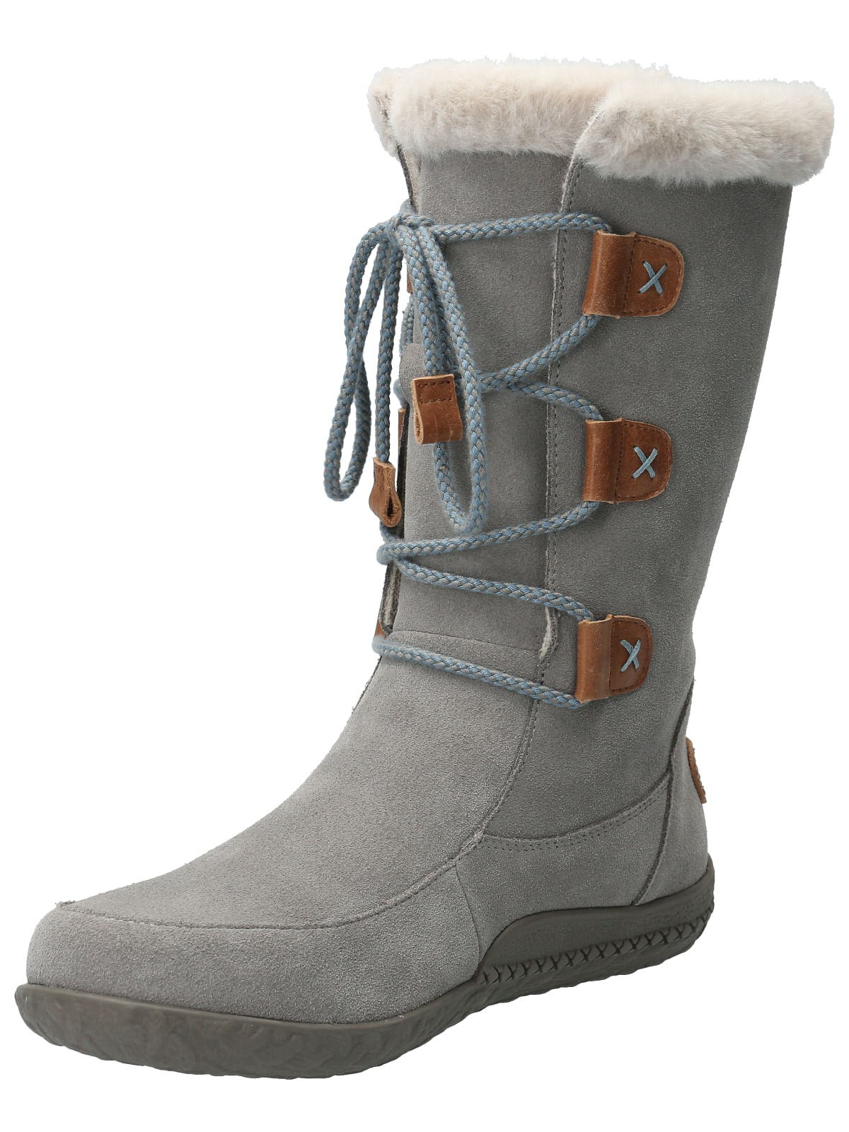 Bota Cuero Mujer Telme Gris Rockford