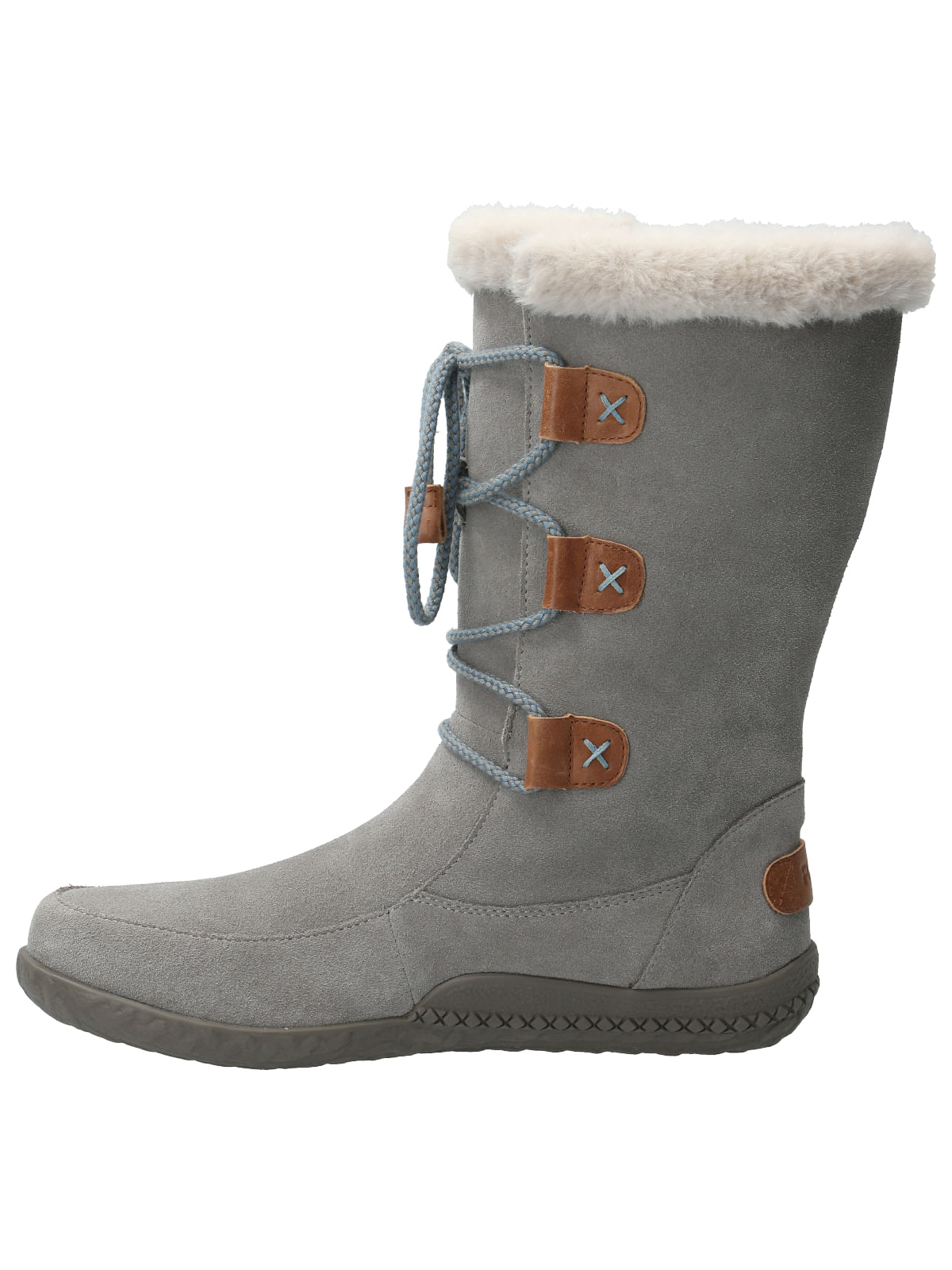 Bota Cuero Mujer Telme Gris Rockford