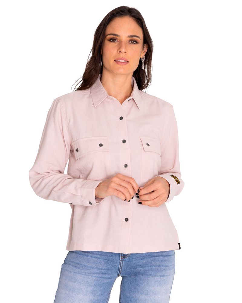 Blusa-Manga-Larga-Casual-Mujer-Heritage-Uniform-Boxy-L-S-Shirt-Morado-Cat