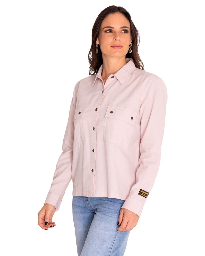 Blusa-Manga-Larga-Casual-Mujer-Heritage-Uniform-Boxy-L-S-Shirt-Morado-Cat