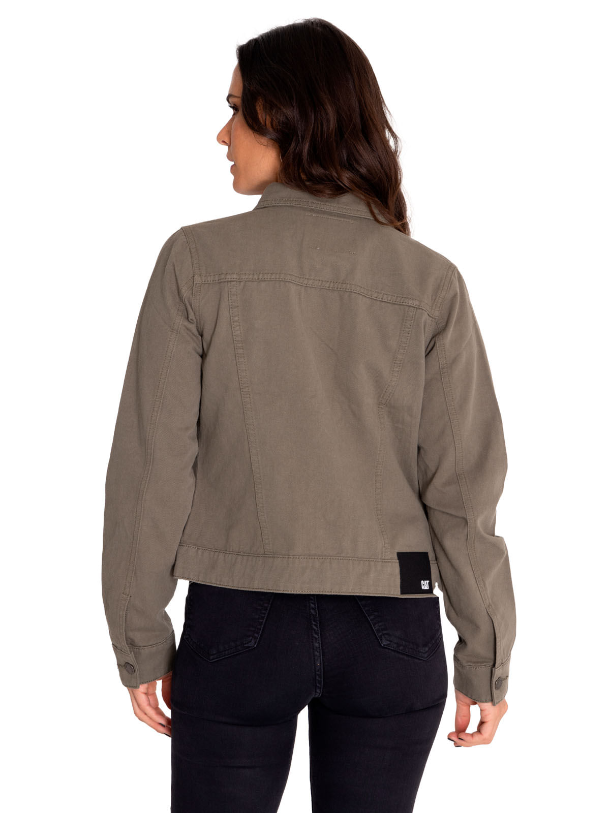 Chaqueta Denim Mujer W Foundation Denim Jacket Verde Cat