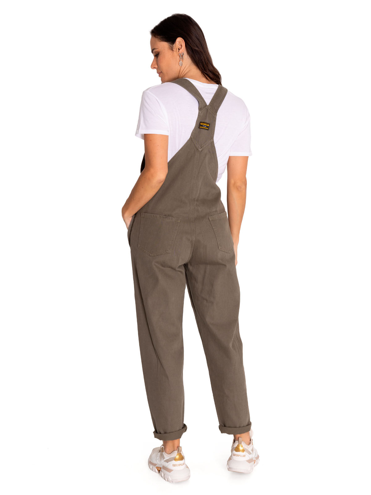 Jardinera Casual Mujer Heritage Uniform Twill Overall Verde Cat