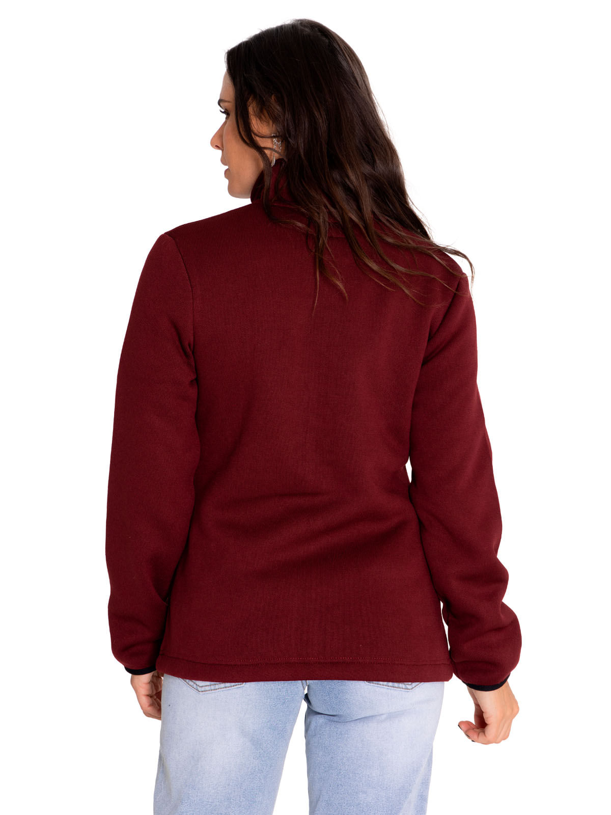 Polar Casual Mujer W Foundation Sweater Fleece Rojo Cat