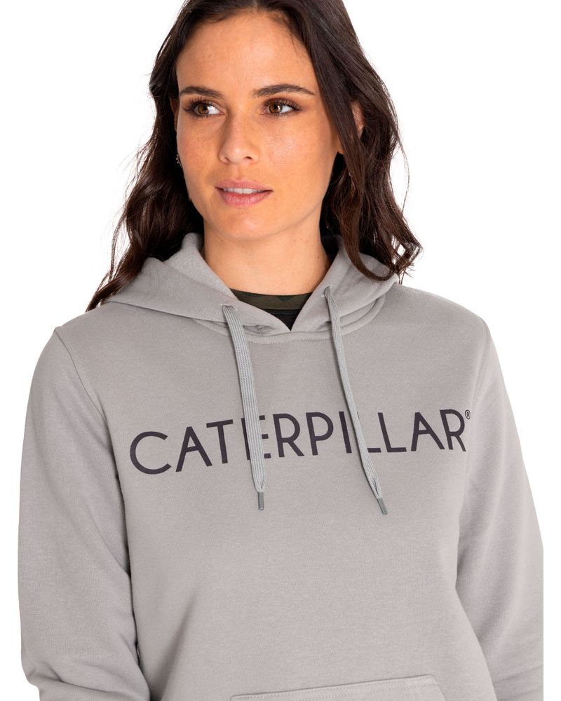 Poleron-Casual-Mujer-Fleece-Caterpillar-Pullover-Hoodie-Gris-Cat