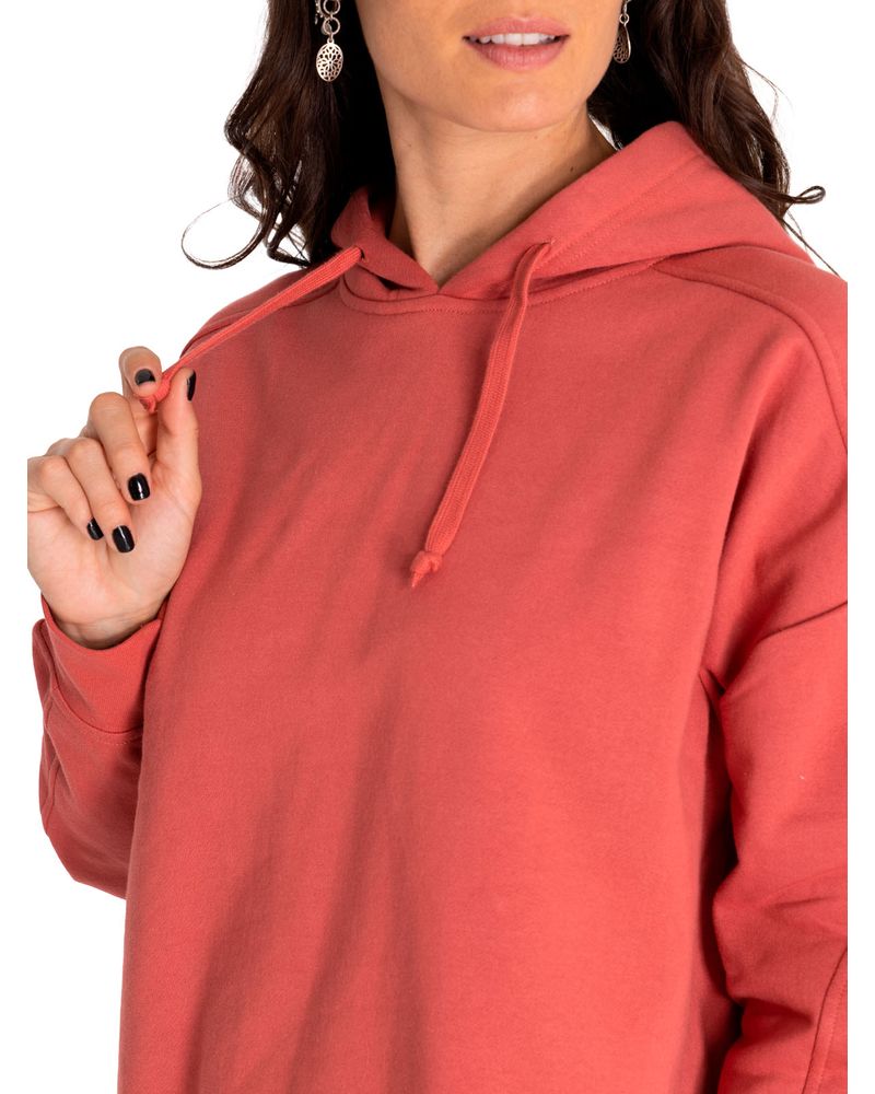 Poleron-Casual-Mujer-Fleece-Oversized-Cozy-Hoodie-Rojo-Cat