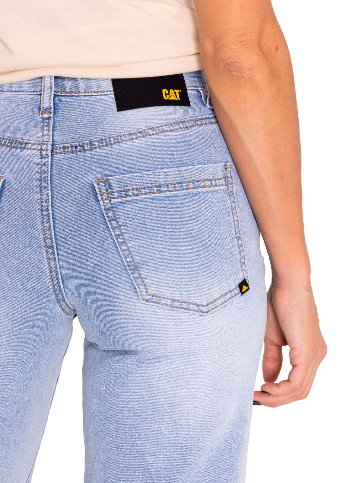 Jeans Denim Mujer Triblend Stretch Denim Wide Leg Gris Cat