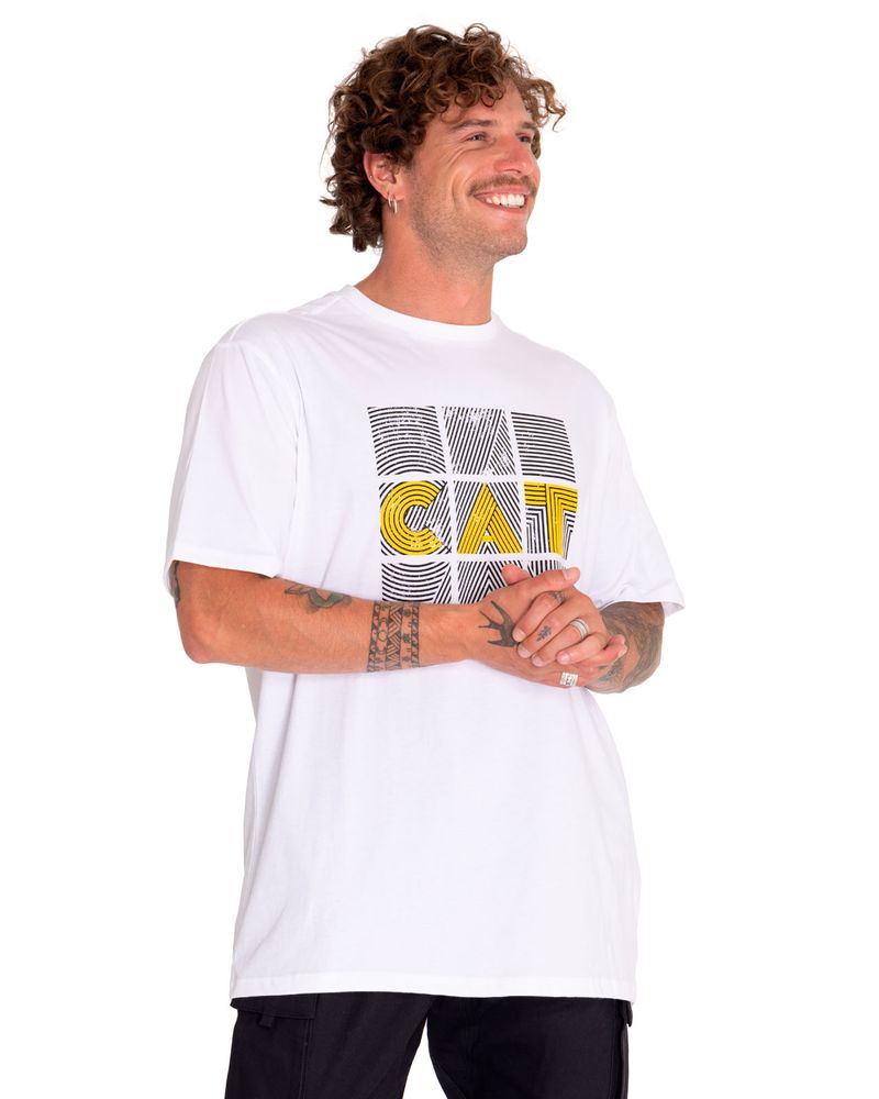 Polera-Manga-Corta-Casual-Hombre-Random-Energy-Graphic-Tee-2-Blanco-Cat