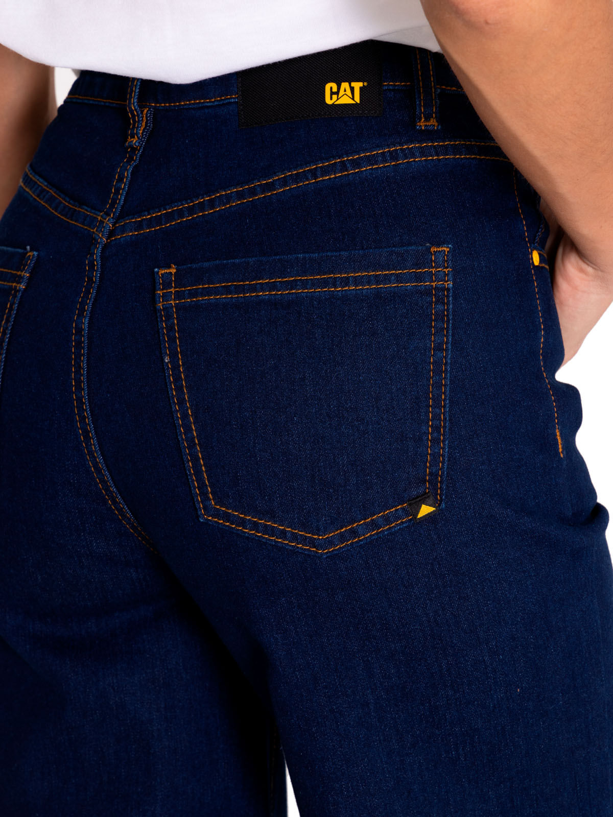 Jeans Denim Mujer Triblend Stretch Denim Wide Leg Azul Cat