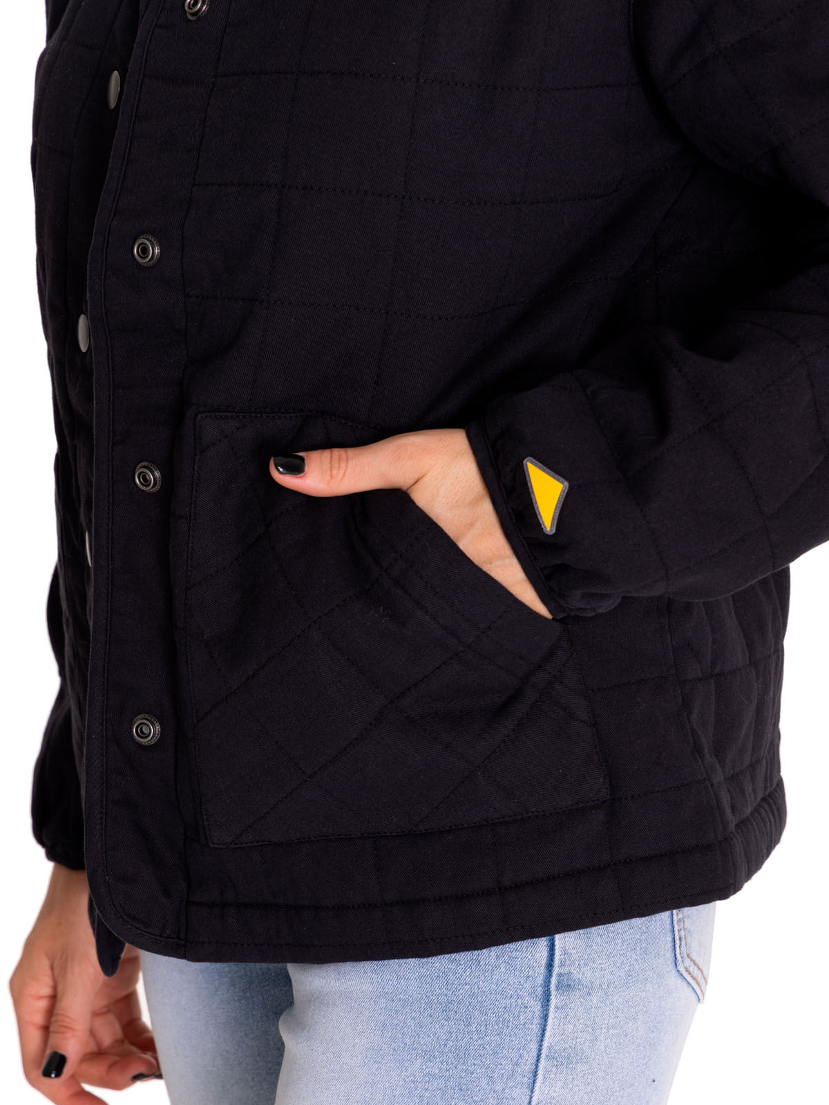 Chaqueta Casual Mujer Heritage Uniform Lightweight Quilted Jacket Negro Cat