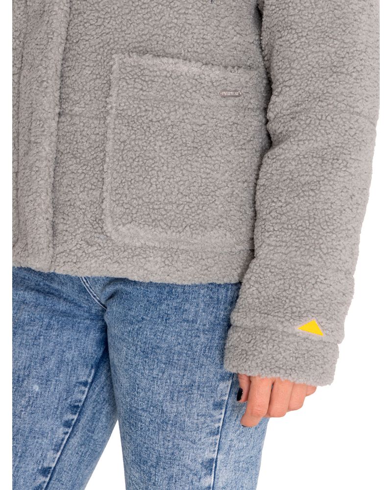 Polar-Casual-Mujer-Insulated-Full-Zip-Teddy-Jacket-Gris-Cat