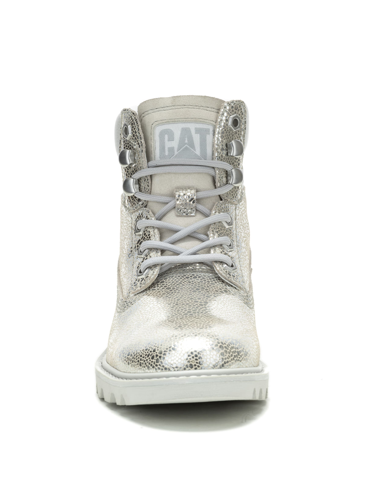 Botín Cuero Mujer Colorado Womens Metalizado Cat
