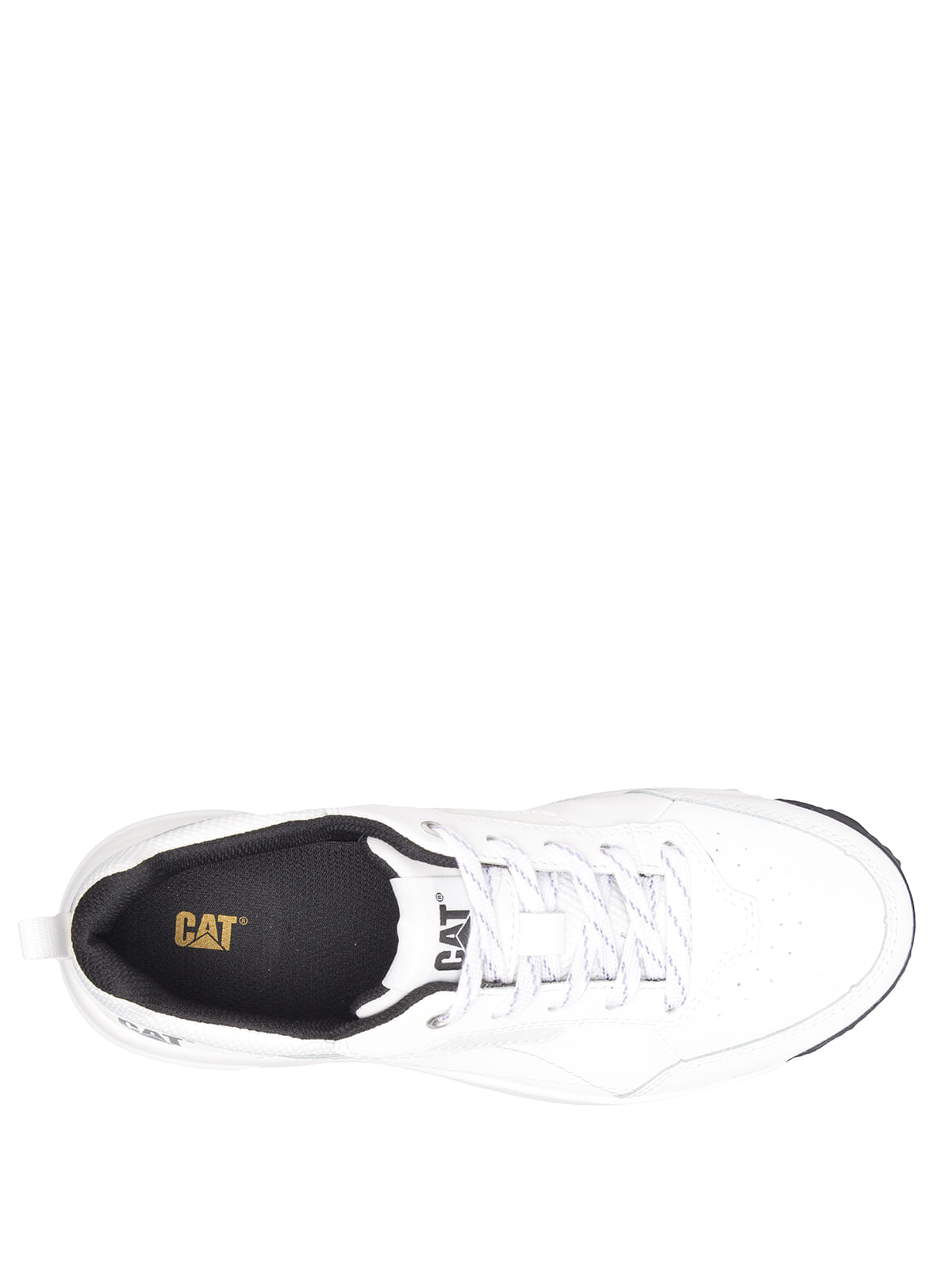Zapatilla Cuero Mujer Flame Blanco Cat