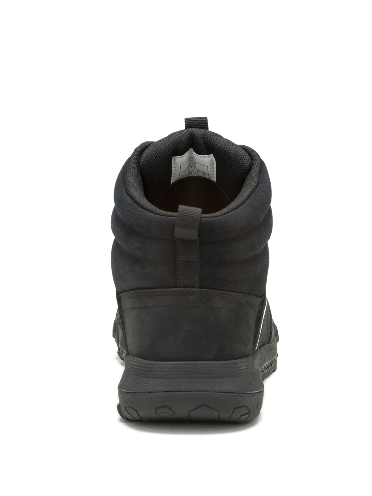 Zapatilla Con Caña Cuero Hombre Hex Ready Mid Negro Cat