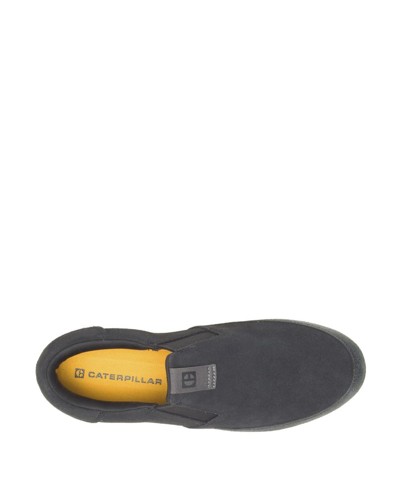 Slip-On--Gamuza-Hombre-Pause-Sport-Slip-On-Negro-Cat