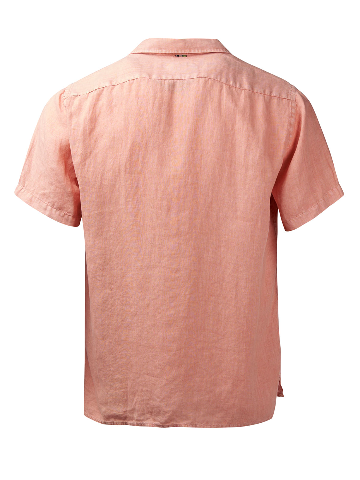 Camisa Lino Orgánico Hombre Braga Coral Rockford