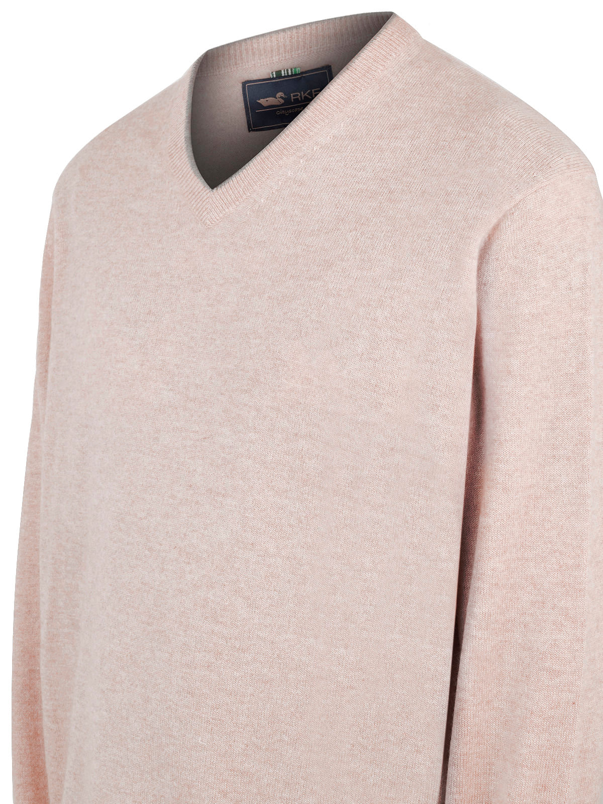 Sweater Cashmere Hombre Cash V Café Rockford