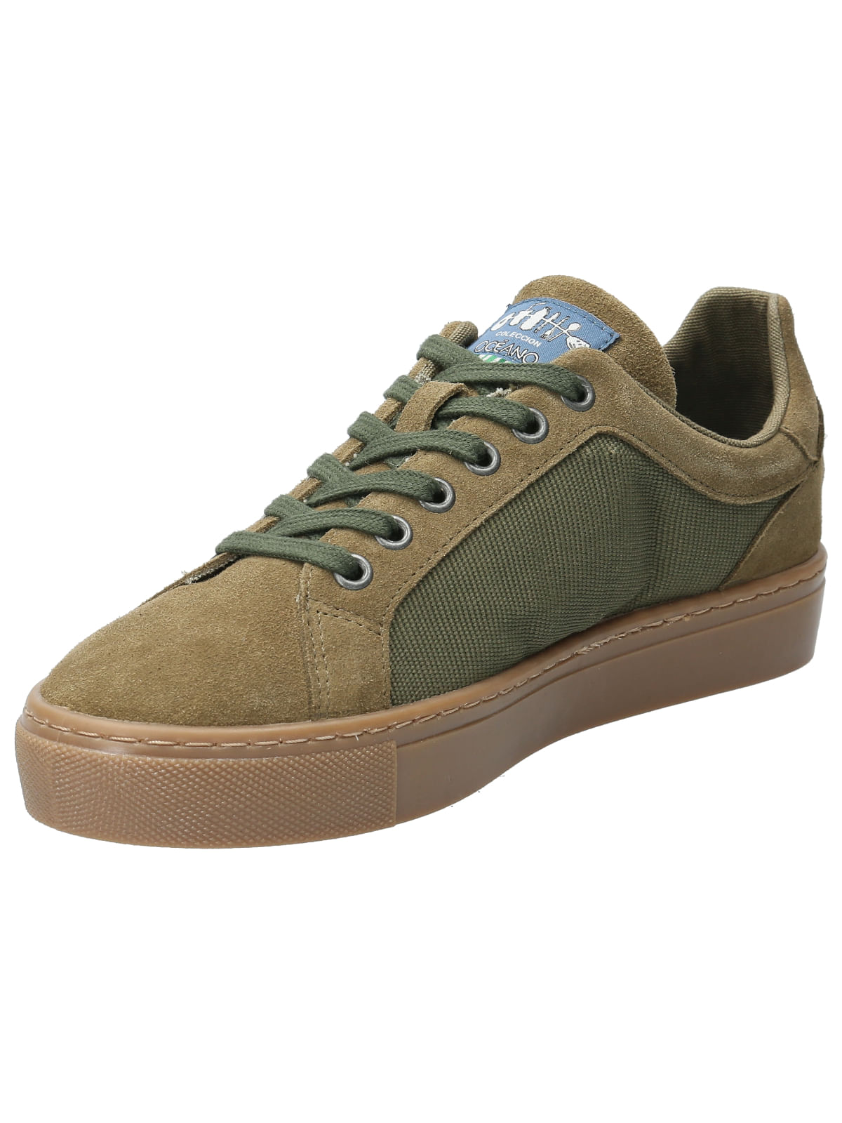 Zapatilla Cuero Mujer Tifon Verde Rockford