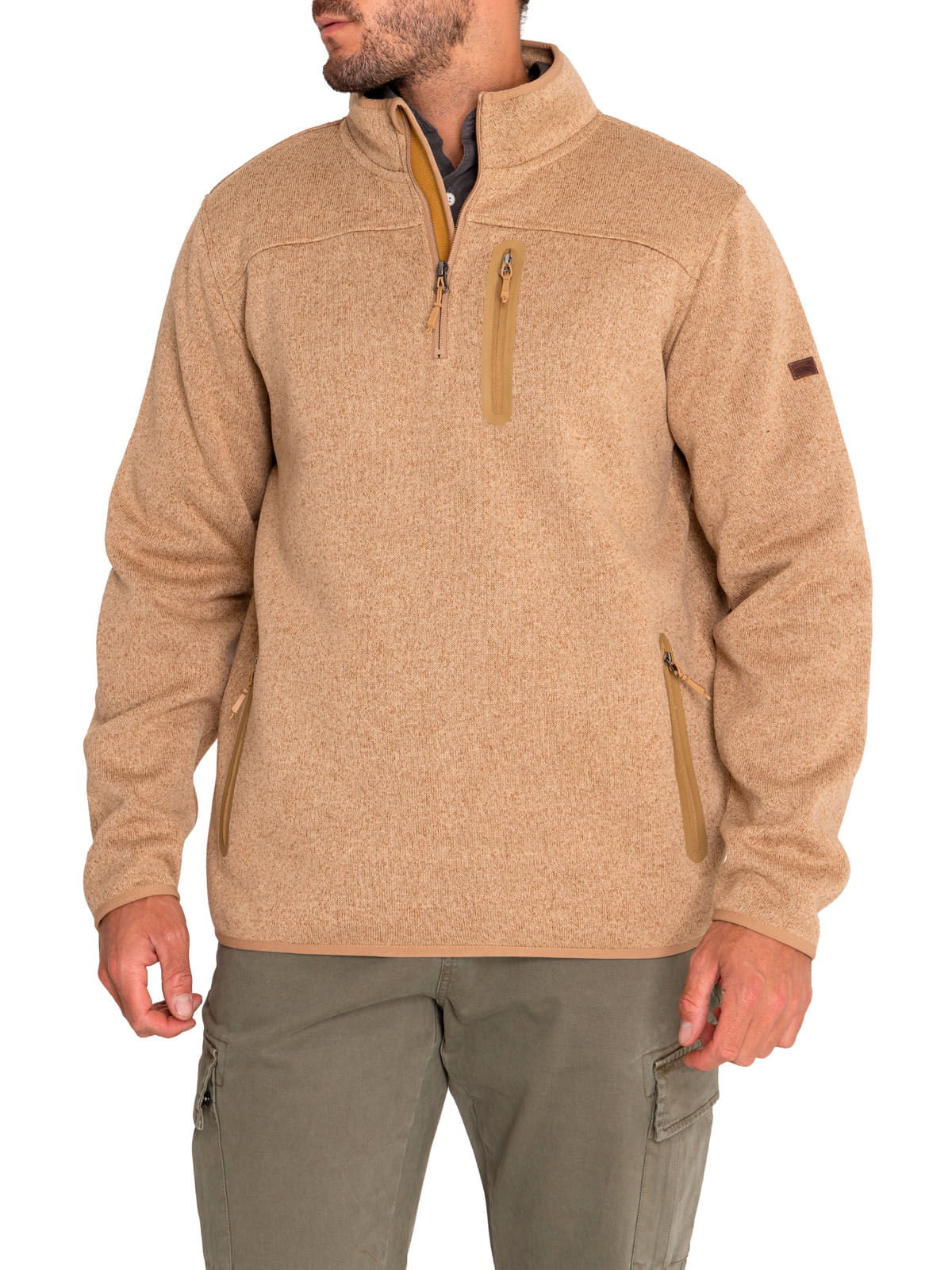 Polar Fibras Recicladas Hombre Arizhalf Café Rockford