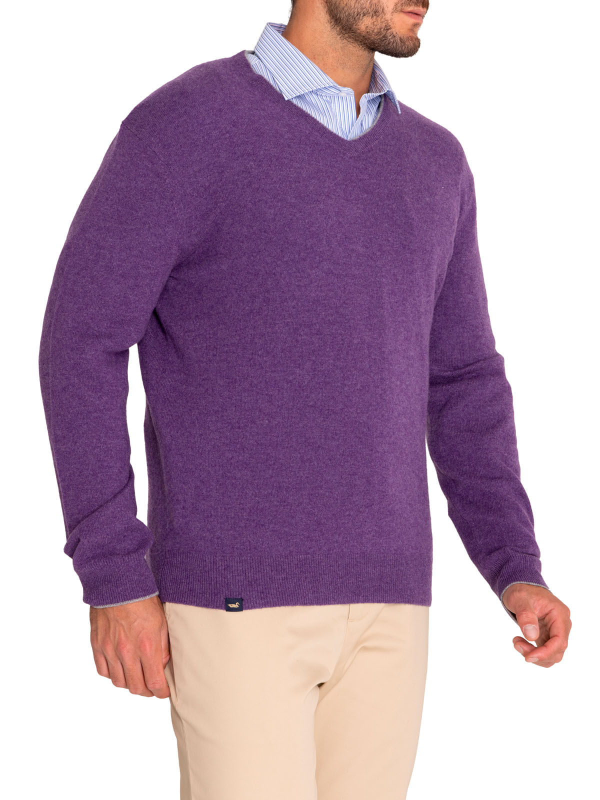 Sweater Cashmere Hombre Cash V Rojo Rockford