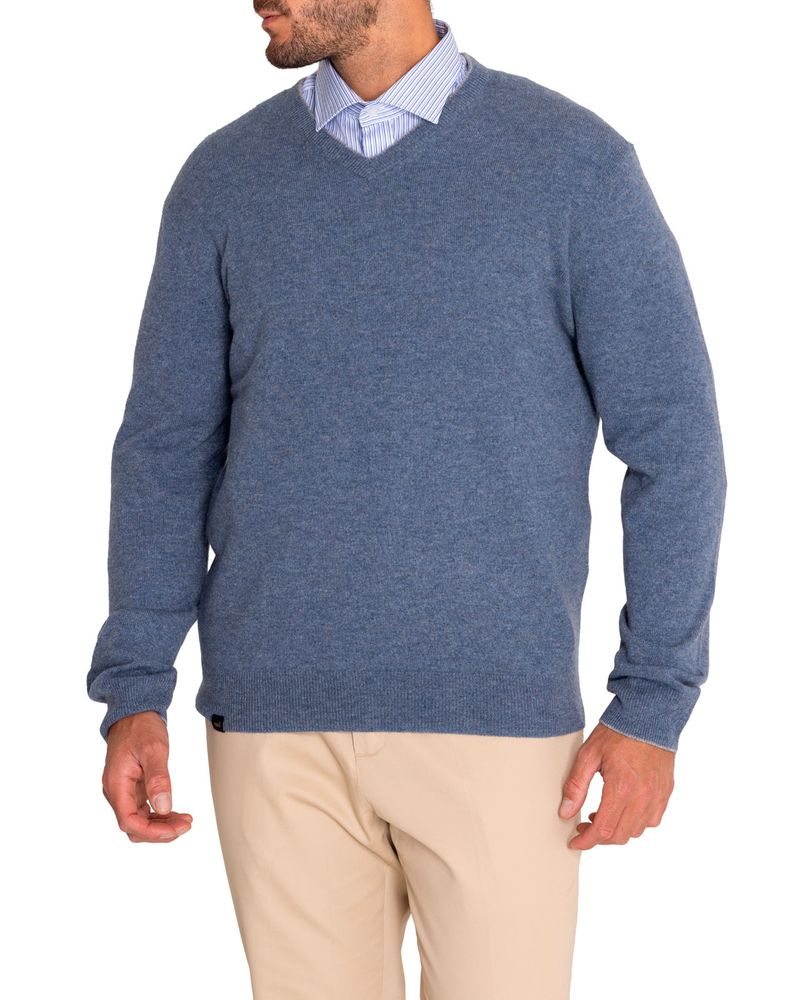 Sweater-Cashmere-Hombre-Cash-V-Azul-Rockford