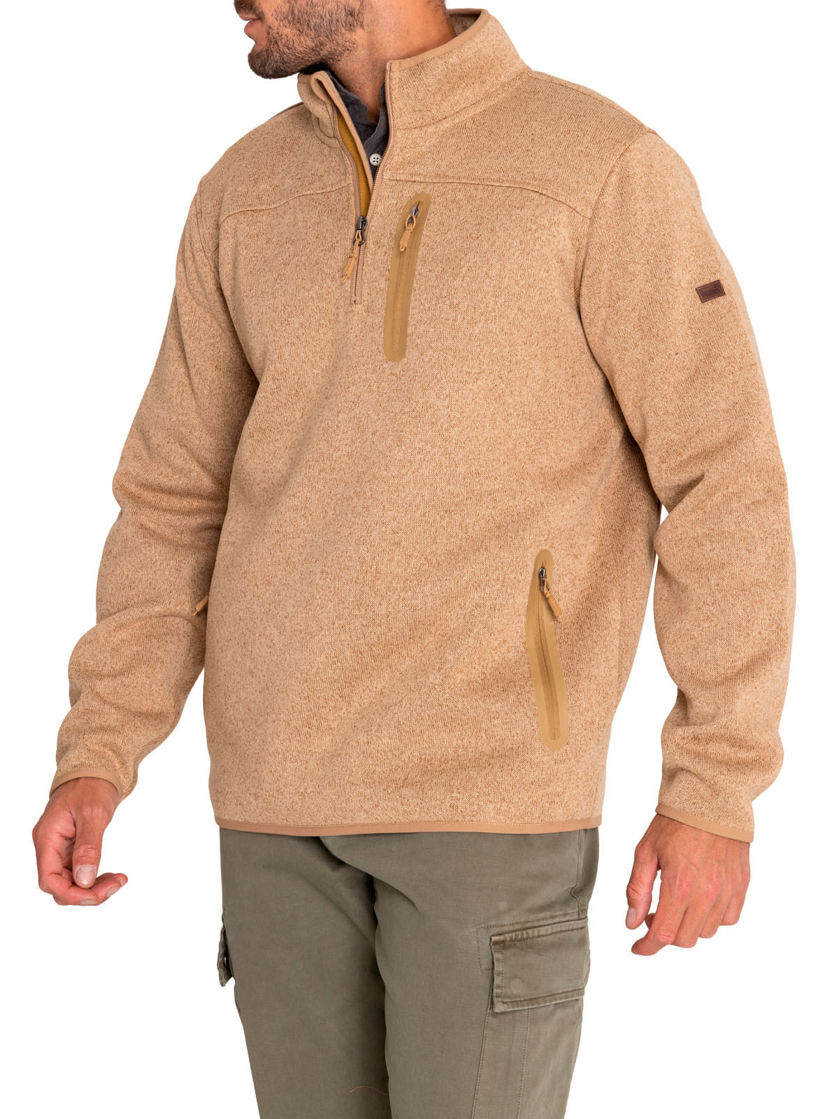 Polar Fibras Recicladas Hombre Arizhalf Café Rockford