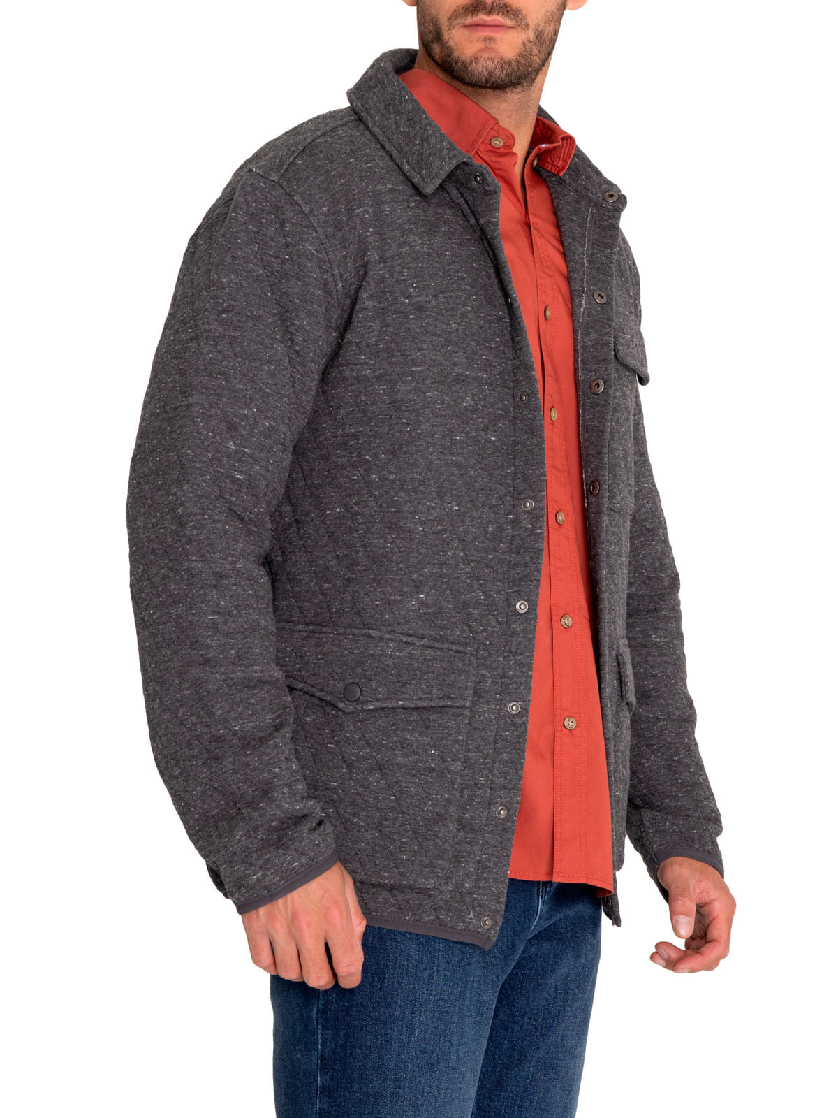 Polerón Fibras Recicladas Hombre Burgofull Gris Rockford