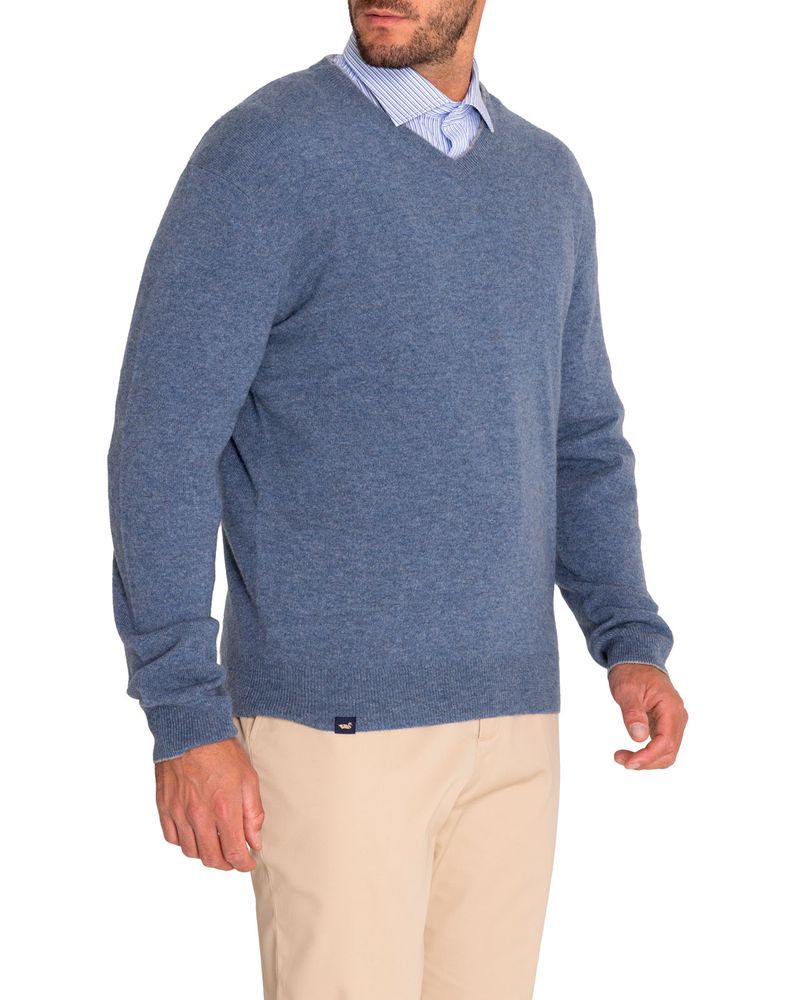 Sweater-Cashmere-Hombre-Cash-V-Azul-Rockford