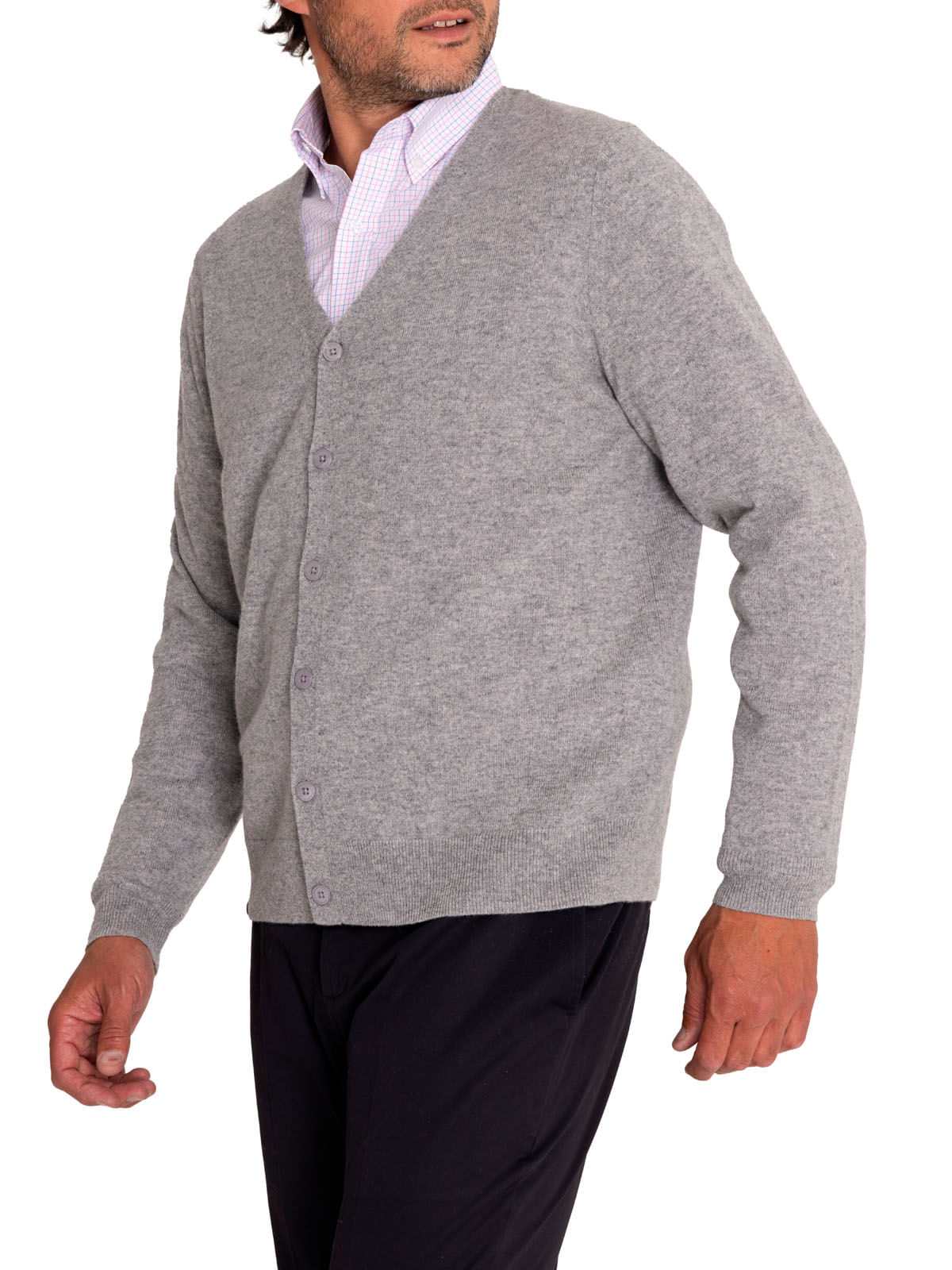 Sweater Cashmere Hombre Cash But Gris Rockford