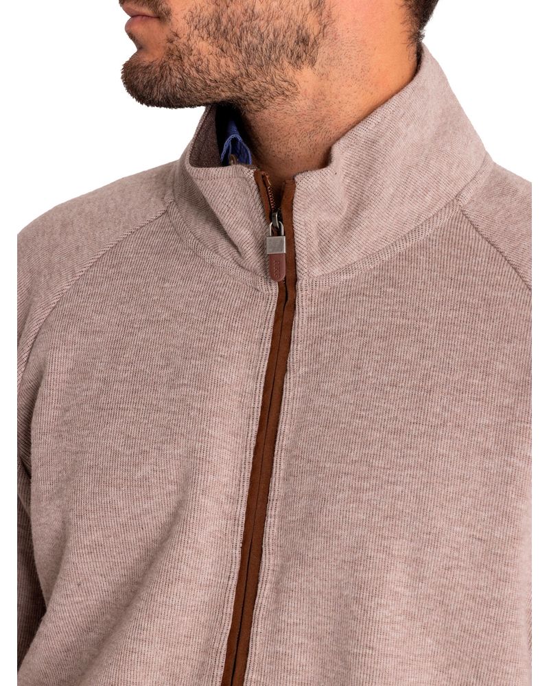 Poleron-Algodon-Organico-Hombre-Doble-Beige-Crudo-Rockford