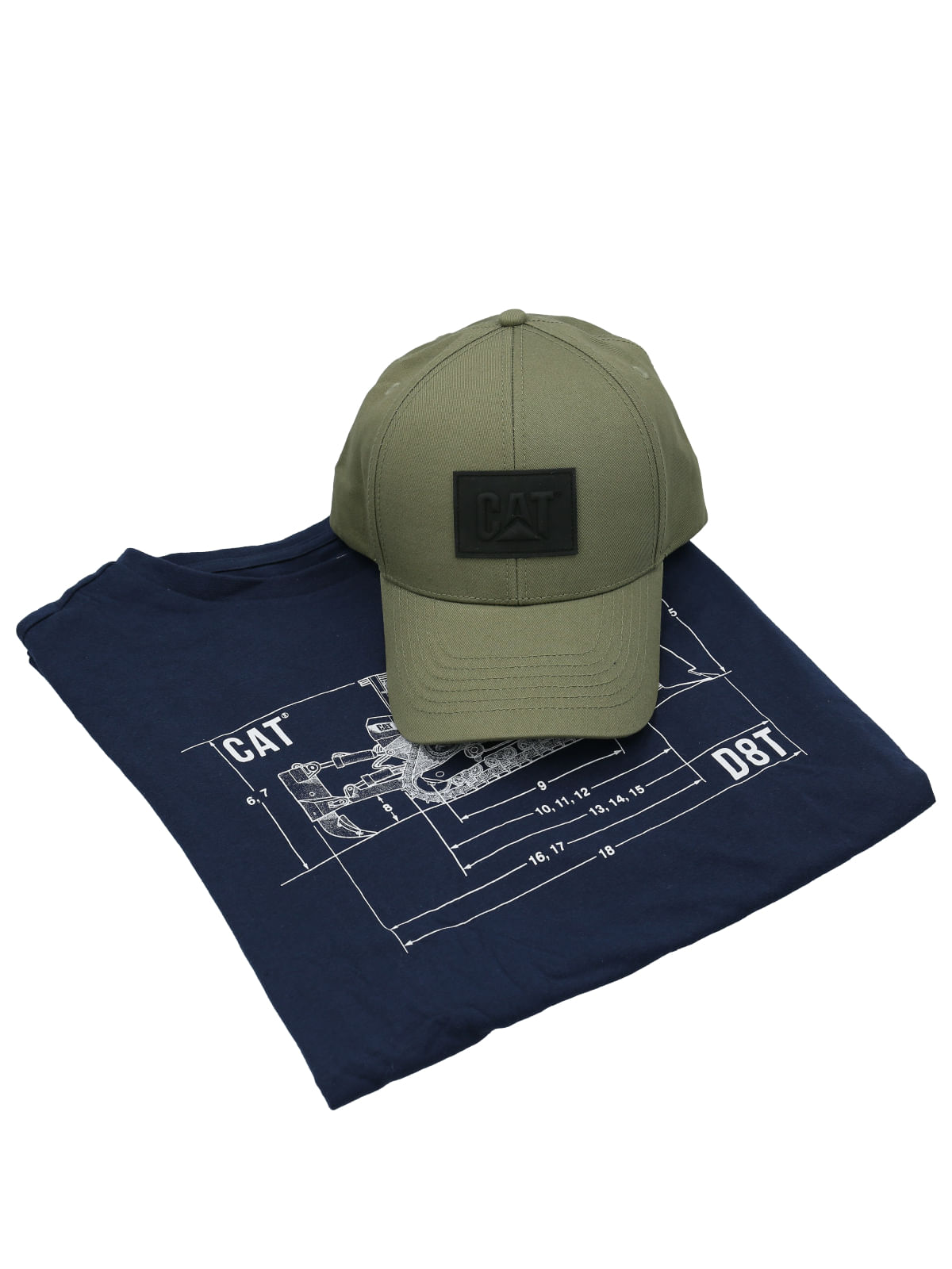 Pack Polera Casual Hombre BLUE PRINT GRAPHIC TEE / CAP BUNDLE MULTICOLOR CAT