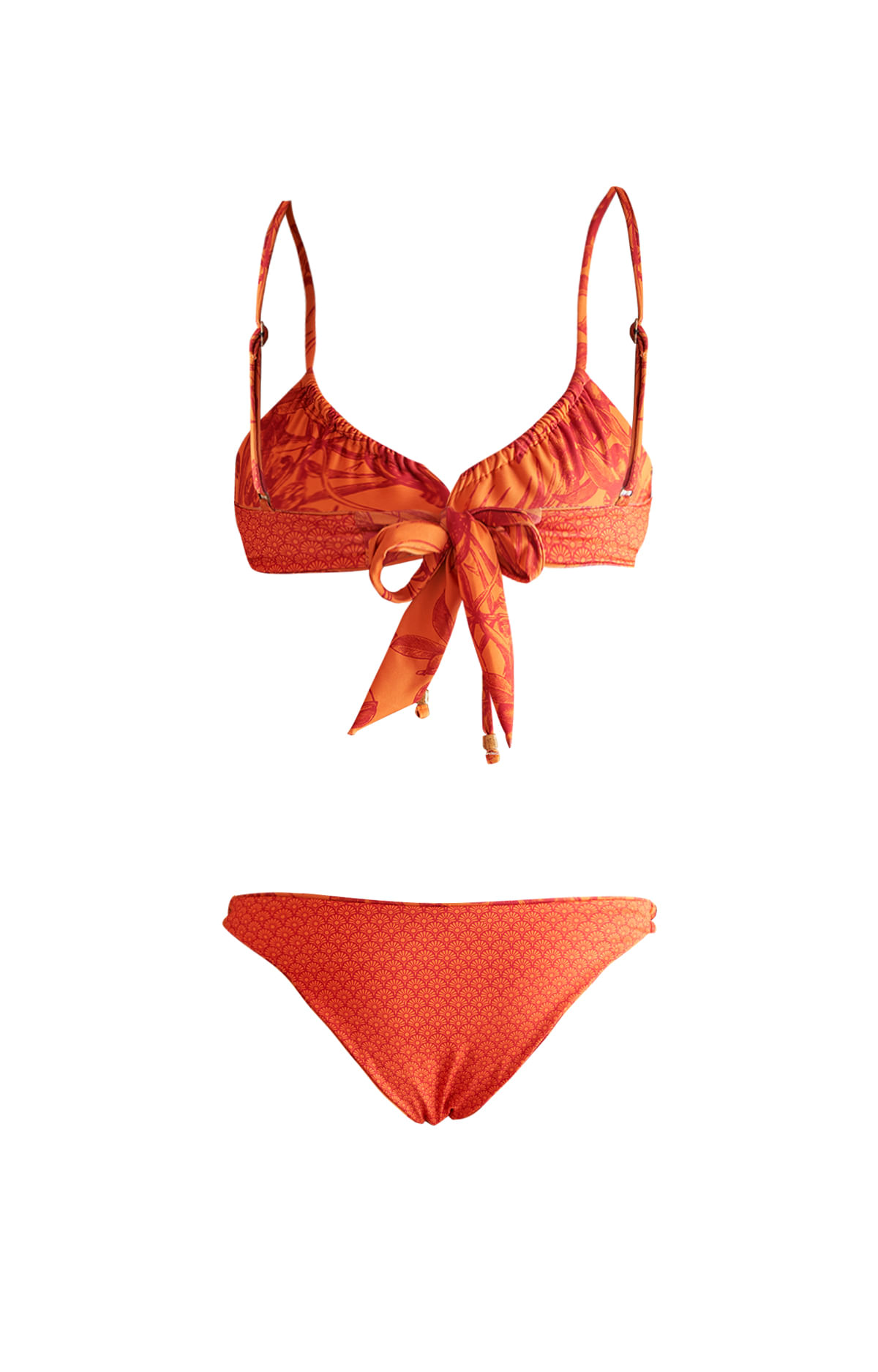 Bikini Fibras Recicladas Mujer Cartagena Naranjo Rockford