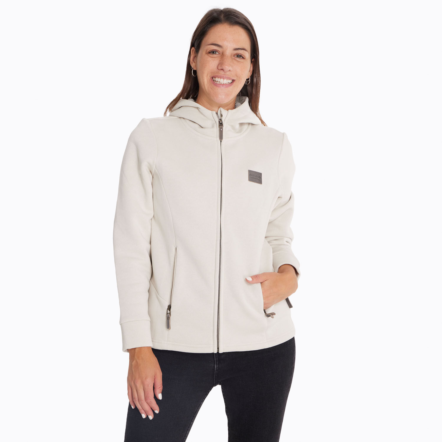 Poleron Mujer Sala Sweatshirt Crema Merrell