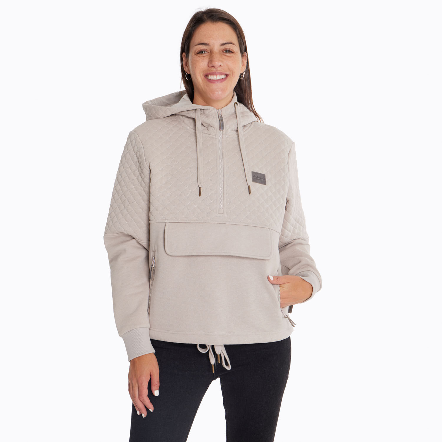 Poleron Mujer Spencer Sweatshirt Beige Merrell